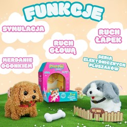 WOOPIE Interaktívny Plyšový Psík s Kostičkou - Pudlík
