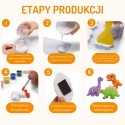 WOOPIE Kreatívna Sadrová Sada na Maľovanie - Figúrky Dinosaurov