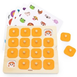Viga Memory Pamäťová Hra s Obrázkami Montessori