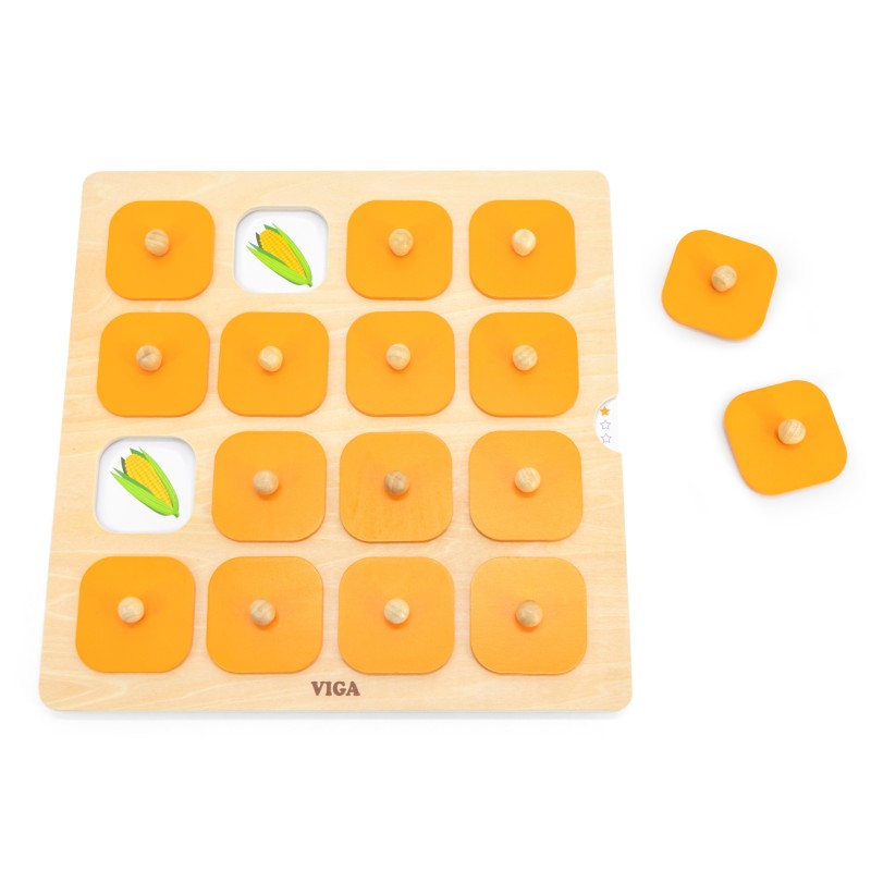 Viga Memory Pamäťová Hra s Obrázkami Montessori