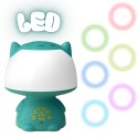 WOOPIE Multifunkčná RGB Lampa s Bluetooth Reproduktorom na Karaoke - Tyrkysová
