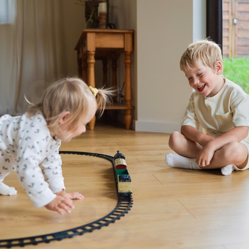 WOOPIE Klasyczny Pociąg Parowy Lokomotywa Tor XXL