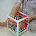 WOOPIE BABY Elastyczna Kostka Sensoryczna Sorter dla Dzieci Zwariowane Kształty 5 el.