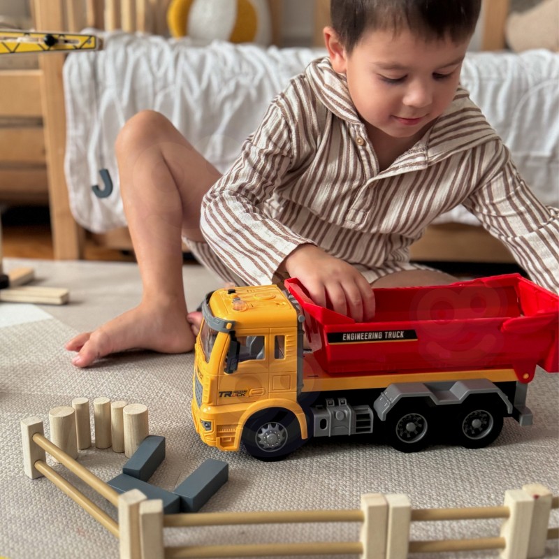 WOOPIE Wywrotka Budowlana w Skali 1:12 Efekty Świetlne Dźwiękowe