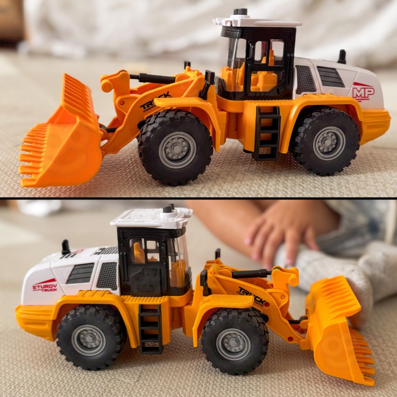 WOOPIE Koparka Ładowarka Budowlana 1:16 Efekty Świetlne i Dźwiękowe