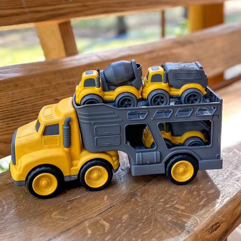 WOOPIE Laweta Zestaw 4w1 Pojazdy Budowlane