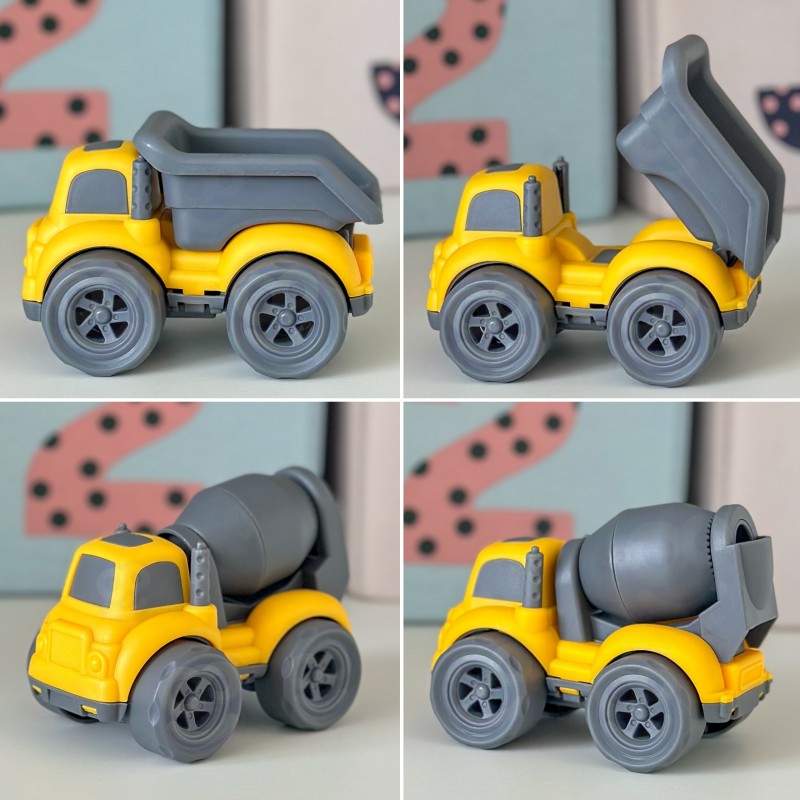 WOOPIE Laweta Zestaw 4w1 Pojazdy Budowlane