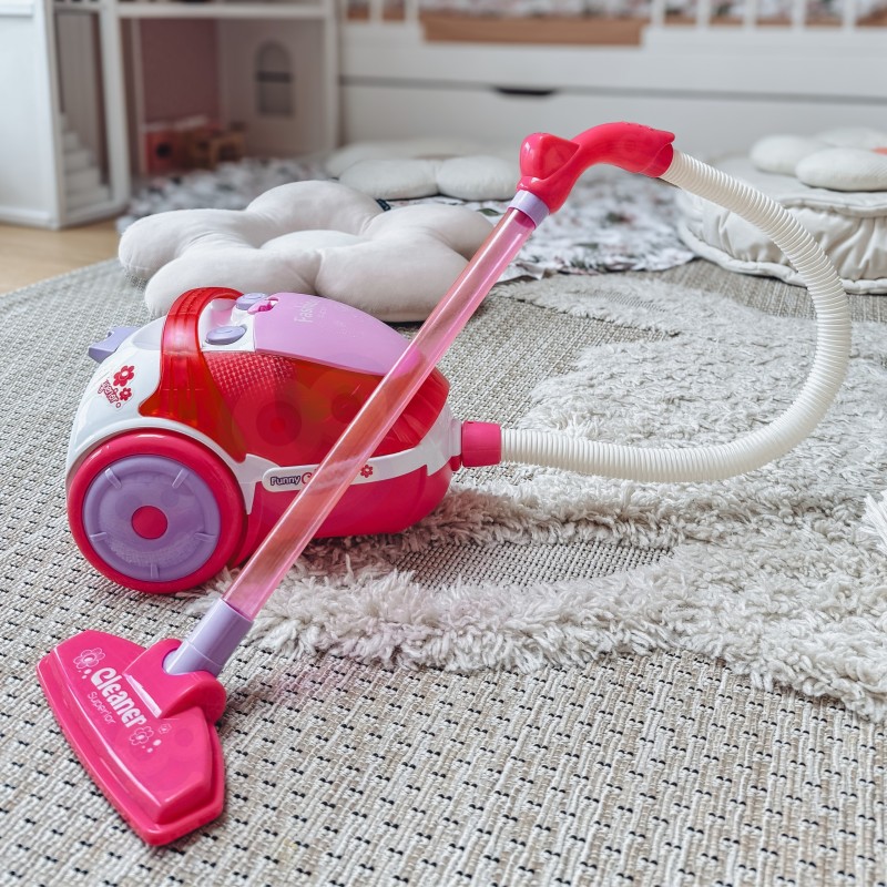 WOOPIE Odkurzacz dla Dzieci z Funkcją Wciągania Różowy