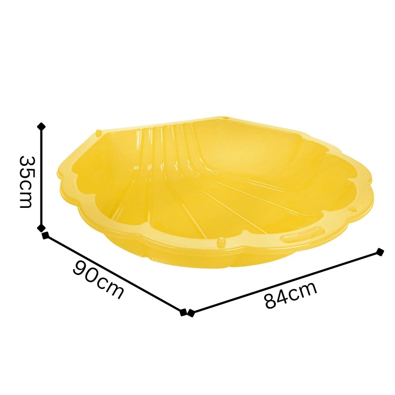 WOOPIE Uzatvárateľné Pieskovisko Žltá Mušla 1 ks.