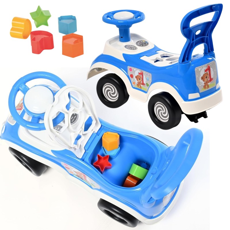 WOOPIE Autíčko na Vozenie 3v1 - Modré