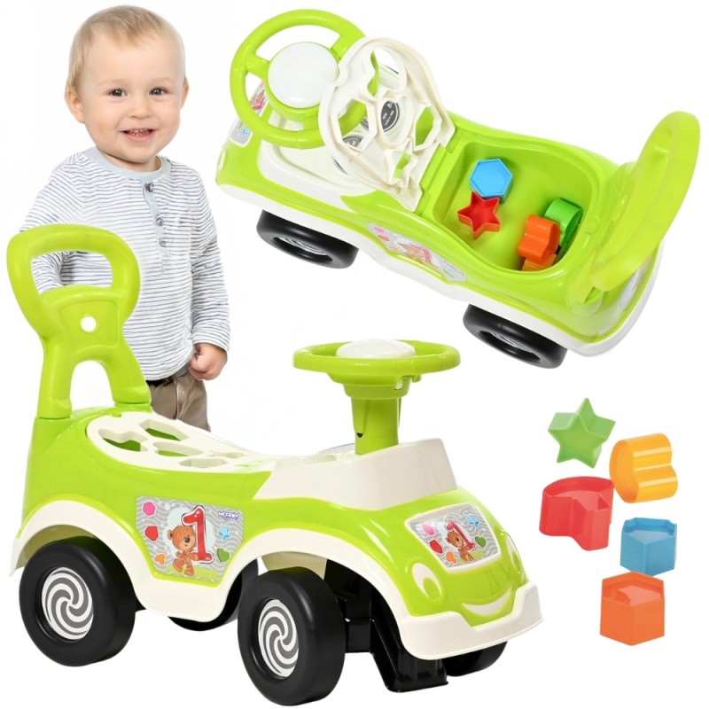 WOOPIE Autíčko na Vozenie 3v1 - Zelené