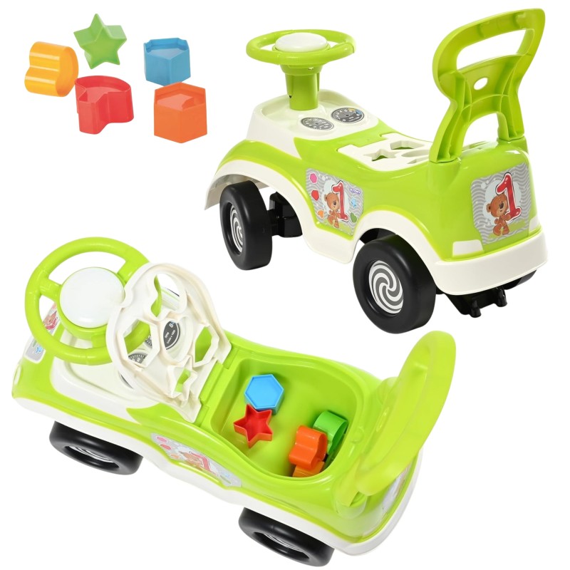 WOOPIE Autíčko na Vozenie 3v1 - Zelené
