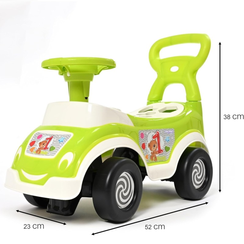 WOOPIE Jeździk 4w1 Sorter Pchacz Chodzik + Klakson Schowek