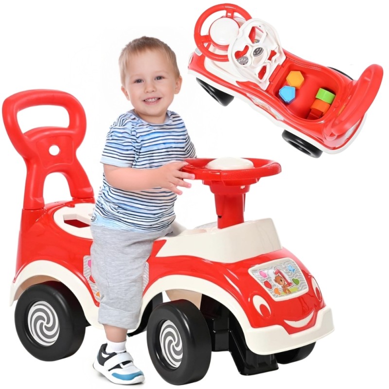 WOOPIE Autíčko na Vozenie 3v1 - Červené