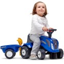 FALK Traktorík Baby New Holland s Vlečkou od 1 Roka