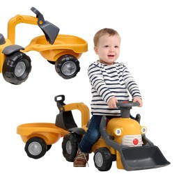 FALK Odrážadlo a chodítko Bager Marcel | s lyžicou a vlečkou od 1 roka