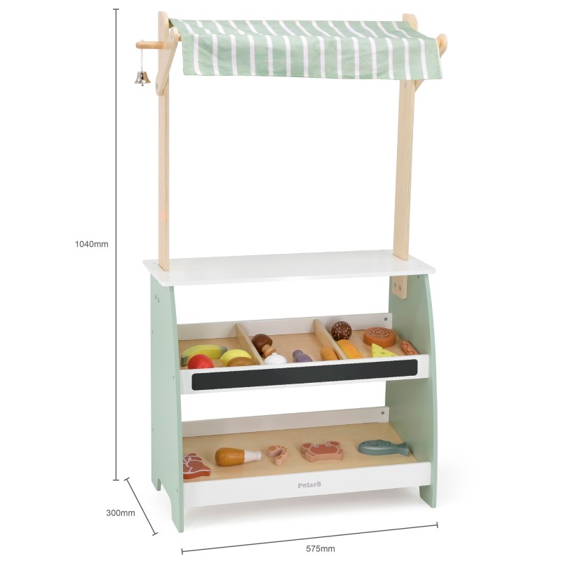 VIGA PolarB Drewniane Stoisko Targowe Zestaw XXl Stragan Sklep z Akcesoriamii