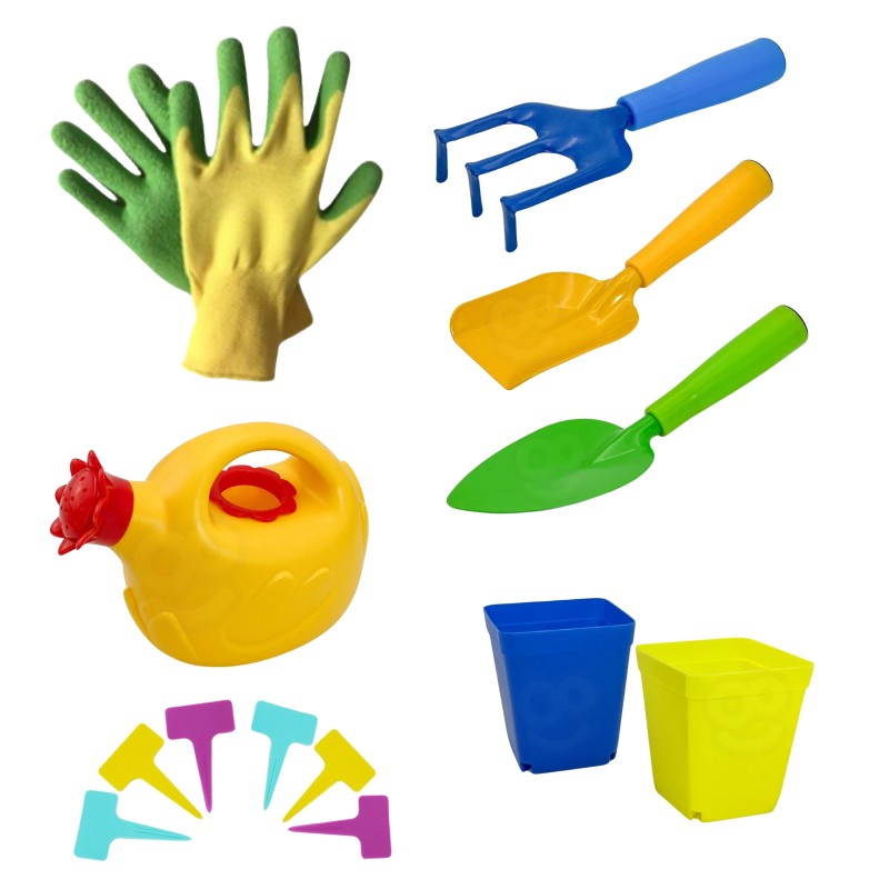 WOOPIE Sada Malý záhradník Dinosaury | Detské záhradné náradie 15 ks