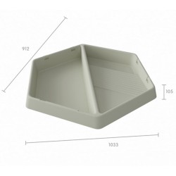 MASTERKIDZ Senzorická vanička s 2 priehradkami | na hru s pieskom a vodou