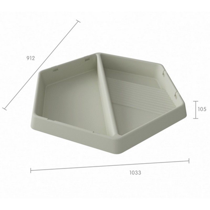 MASTERKIDZ Senzorická vanička s 2 priehradkami | na hru s pieskom a vodou