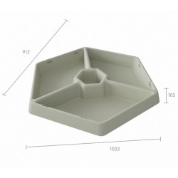 MASTERKIDZ Senzorická vanička s 3 priehradkami | na hru s pieskom a vodou