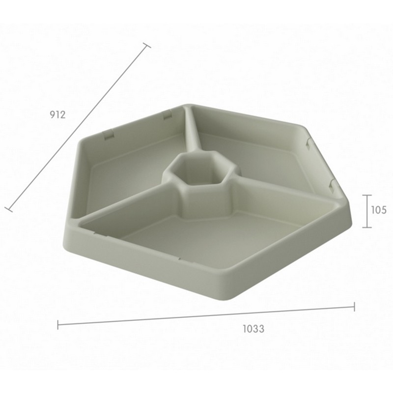 MASTERKIDZ Senzorická vanička s 3 priehradkami | na hru s pieskom a vodou