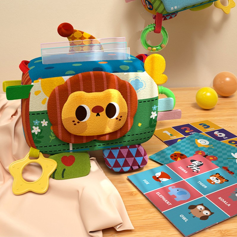 WOOPIE BABY Zabawka Edukacyjna Sensoryczna Pudełeczko Chusteczek