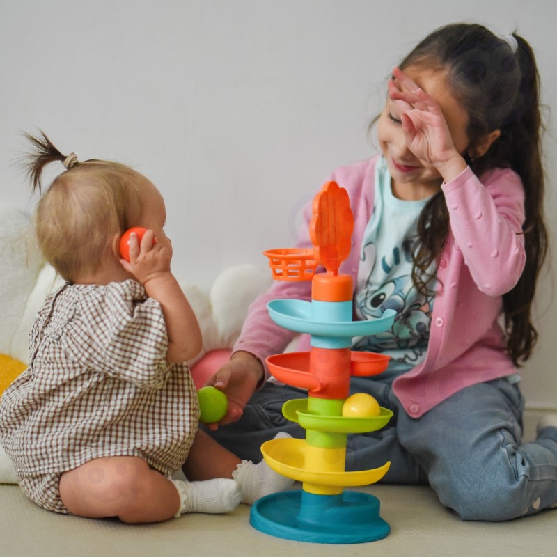 WOOPIE BABY Tor Zjeżdzalnia Kulek Wieża z Piłeczkami Kulodrom