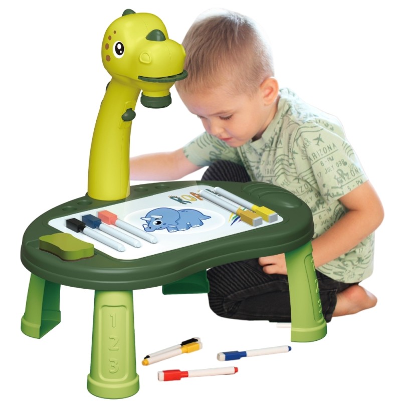 WOOPIE Tablica do Rysowania Projektor Dinozaur 24 Wzory + 2 Gry
