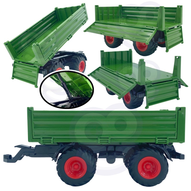 WOOPIE Zestaw Mini Farma Traktor Zwierzęta Osada Farma Rolnik 1:24