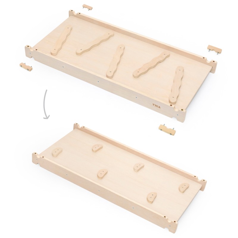 VIGA Drevená Šmykľavka a Lezecká Stena