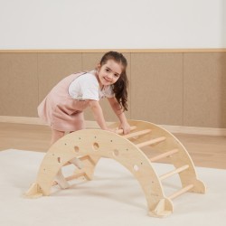 VIGA Drevená Montessori hojdačka | Multifunkčná balančná hojdačka
