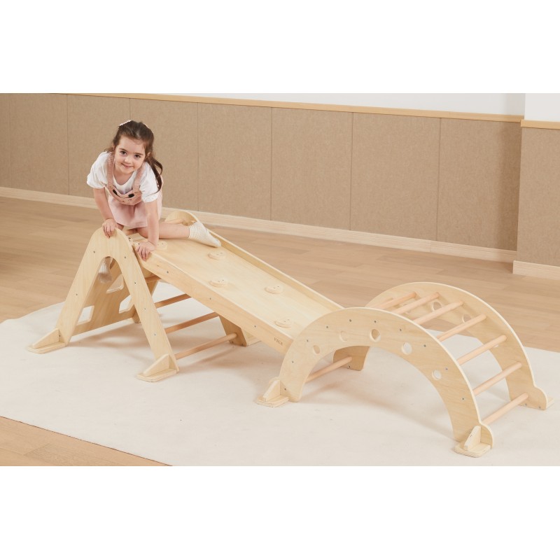 VIGA Drevená Montessori hojdačka | Multifunkčná balančná hojdačka