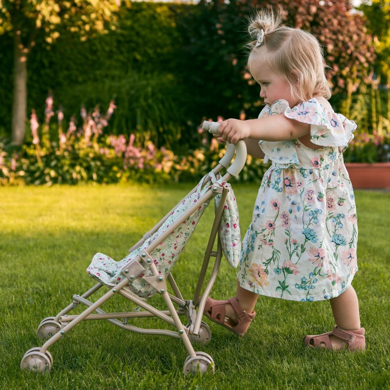 WOOPIE ROYAL Kvetinkový Športový Kočík pre Bábiky