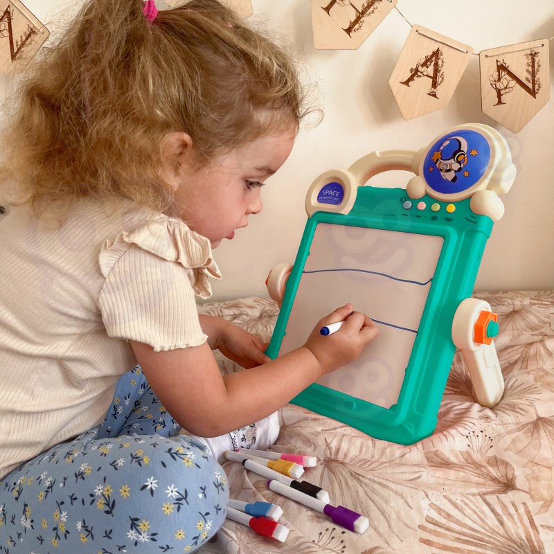 WOOPIE Dwustronna Tablica do Rysowania Gra Tetris 2w1