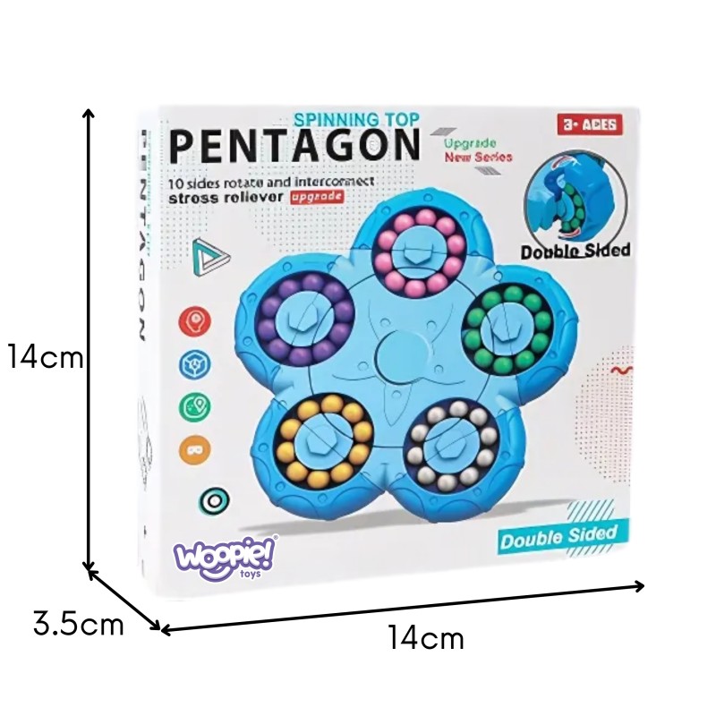 WOOPIE Antistresový hlavolam Fidget Spinner | Rotačná logická hra