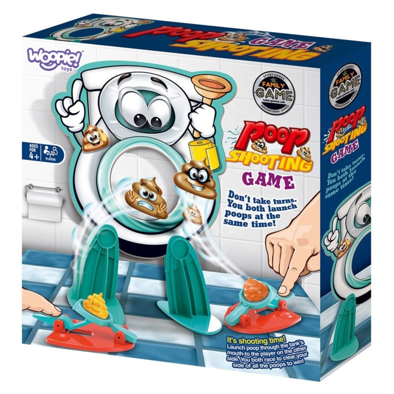 WOOPIE Zábavná rodinná hra Streľba na záchod | Vystreľovacie katapulty