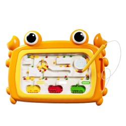 WOOPIE Magnetický labyrint Krab | Montessori tabuľka na jemnú motoriku