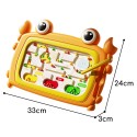 WOOPIE Magnetický labyrint Krab | Montessori tabuľka na jemnú motoriku