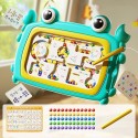 WOOPIE Montessori hračka Modrý Krab | Magnetický labyrint na triedenie guličiek
