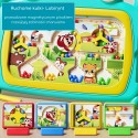WOOPIE Montessori hračka Modrý Krab | Magnetický labyrint na triedenie guličiek