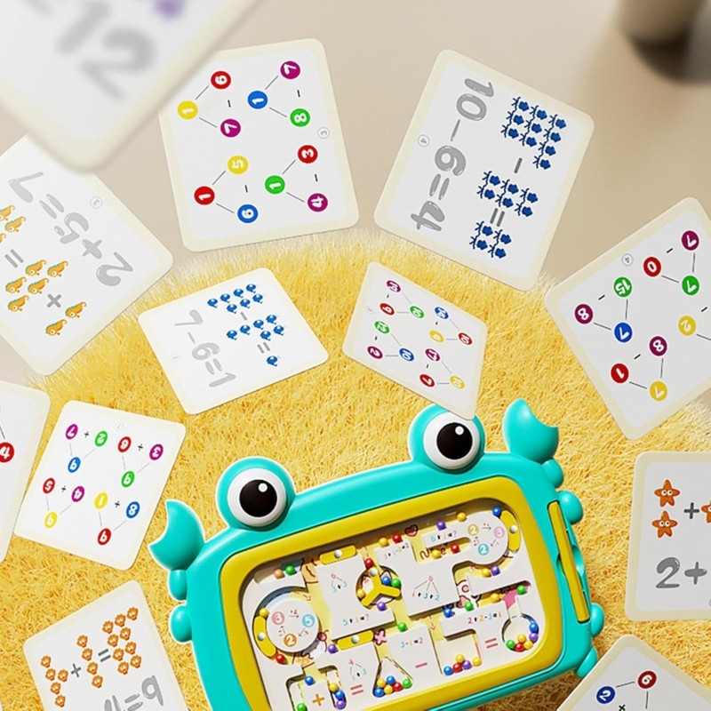 WOOPIE Montessori hračka Modrý Krab | Magnetický labyrint na triedenie guličiek