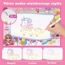 WOOPIE Svietiaca Podložka na Maľovanie Vodou 100x70cm