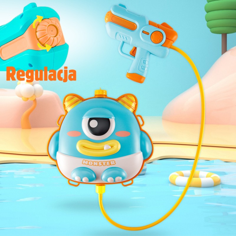 WOOPIE Pistolet na Wodę z Plecakiem UFO MONSTER - Pojemność 2,1 l