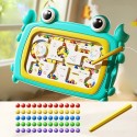 WOOPIE Montessori hračka Modrý Krab | Magnetický labyrint na triedenie guličiek