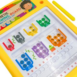 WOOPIE Magnetická Montessori Tabuľa na Kreslenie - Žltá