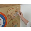MASTERKIDZ Edukačná tabuľa Učenie hodín | Montessori hodiny s presýpacími hodinami