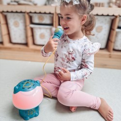 WOOPIE Multifunkčná RGB Lampa s Bluetooth Reproduktorom na Karaoke - Tyrkysová