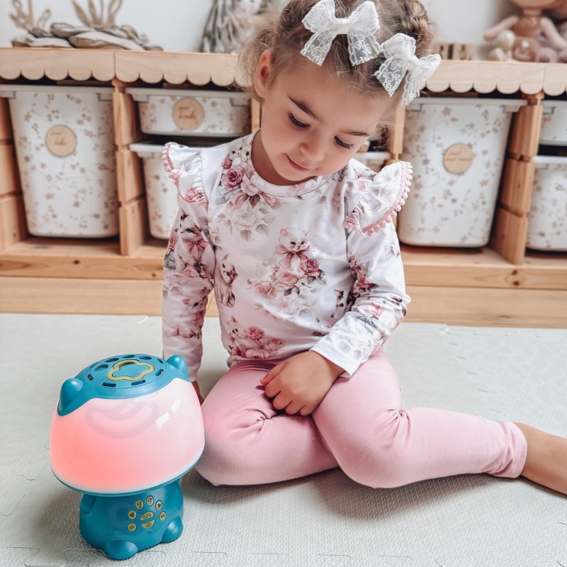 WOOPIE Multifunkčná RGB Lampa s Bluetooth Reproduktorom na Karaoke - Tyrkysová