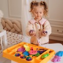 WOOPIE Kinetický Piesok Sada XXL ZOO Mini Pieskovisko s Formičkami 1,2 Kg